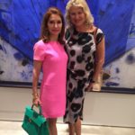 Jean Shafiroff with Lady Liliana Cavendish enjoying Art Miami.