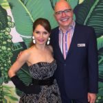 Jean Shafiroff with Tim Rodgers, Director of Wolfsonian Museum, at the Vanity Fair Party at the Museum