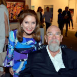 Jean Shafiroff, with Chuck Close at Art Basel Miami Beach 2015 Convention Center. Photo ©Patrick McMullan
