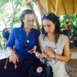 Elizabeth Shafiroff and Lindsey Spielfogal planning the day