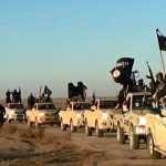 Isis fighters, pictured on a militant website verified by AP.