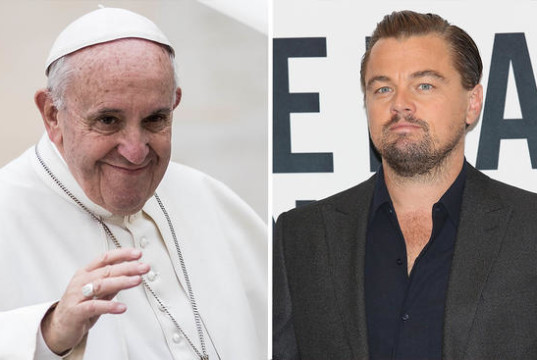 Pope Francis, Leonardo DiCaprio