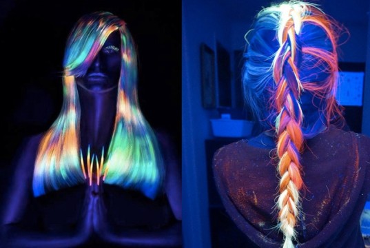Glow-In-The-Dark hair