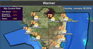 Breezy, warmer Tuesday