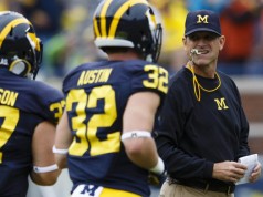 Jim Harbaugh is one of the many football coaches going to great lengths to sign players