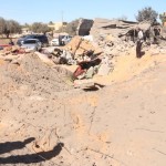 A view shows damage at the scene after an airstrike by U.S. warplanes against Islamic State in Sabratha