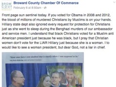 AntiHIllary Post By Chamber