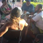 Friday afternoon diners in Costa Rica at a roadside stand