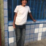 Man outside his home in Pavas, Costa Rica