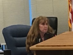 Broward Health general counsel Lynn Barrett at last weeks’ board meeting