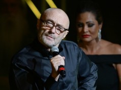 Phil and Orianne Collins at a charity function in 2014 in Miami (INF photo)