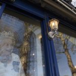 A window display portraying Britain’s Queen Elizabeth is seen in Windsor Britain