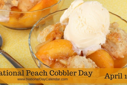 National Peach Cobbler Day
