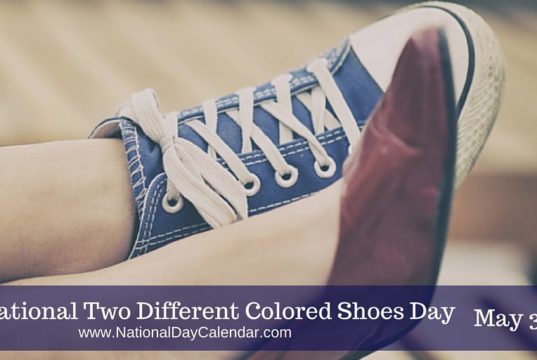 two different colored shoes