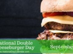 National Double Cheeseburger Day