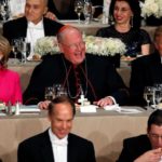 Clinton, Dolan and Trump sit together at the Alfred E. Smith Memorial Foundation dinner in New York