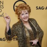 FILE PHOTO: Actress Debbie Reynolds poses backstage after accepting her Lifetime Achievement awards at the 21st annual Screen Actors Guild Awards in Los Angeles