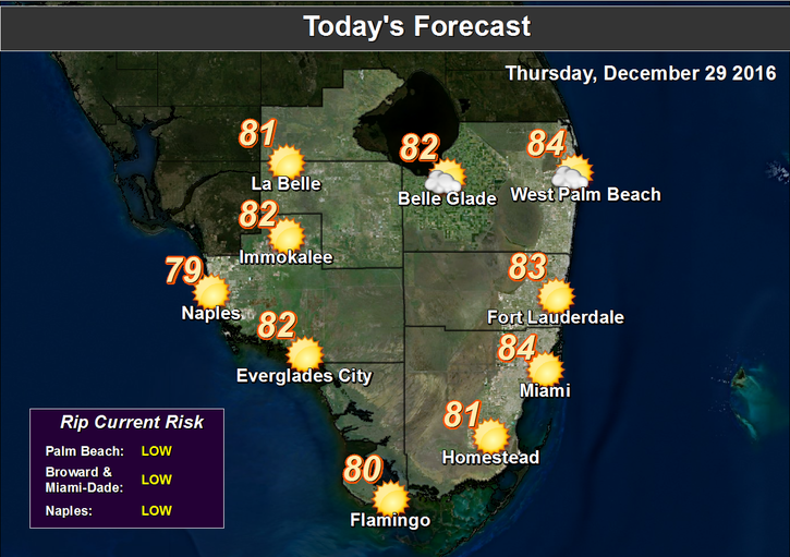 Another Warm Day Before Cold Front Drops Temps - South Florida Reporter
