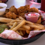 Fried oyster sandwich