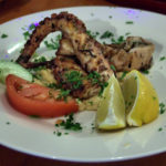 Grilled octopus, Mykonos Kuzina
