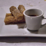 Churros with chocolate dipping sauce