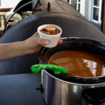 Texas pinto beans flavored with meat from the smoker, Pit Commander BBQ – ©PeterHoran