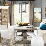 Slate blue dining rooms Homes with slate blue to pale gray blue dining rooms also sold for more money — $1,926 more on average than homes with white dining room wall colors.