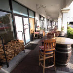 Outside dining area