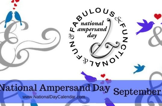 ampersand day