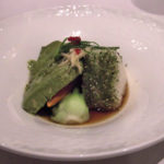 Jade pesto steamed whitefish