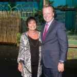Volunteer of the Year winner Maria Orsini and Broward Center President and CEO Kelley Shanley