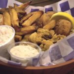 Half and half seafood basket