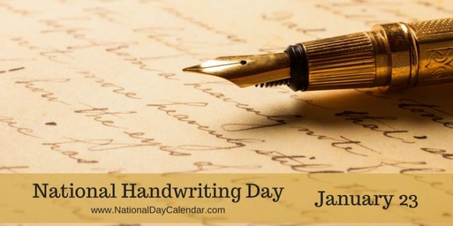 handwriting day