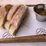 Ciabatta bread with herb Parmesan olive oil