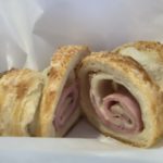 Cornetto with ham and fontina cheese.