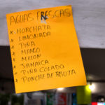 Aguas frescas available Saturday and Sunday