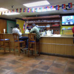 Counter dining area