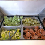 Limes with rojo verde and avocado salsas