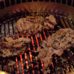 Spicy chicken on the grill