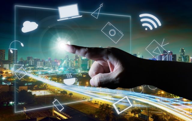storyblocks/graphicstock-man-touching-illustrating-social-media-presentation-with-his-finger-on-virtual-screen-cyber-concept-background-city-skyline-background_H_gOIiDgsg