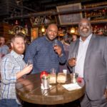 Guests Jared Pliskow, Jamal Jackson with Big Brothers Big Sisters Board Member Keith Williams