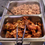 Bacon and corned beef hash