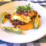 Sweet corn grits cake