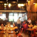 storyblocks/Blurred background : Customer at restaurant blur background with bokeh