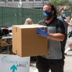 Chad Van Horn, Esq., organizer of the food delivery