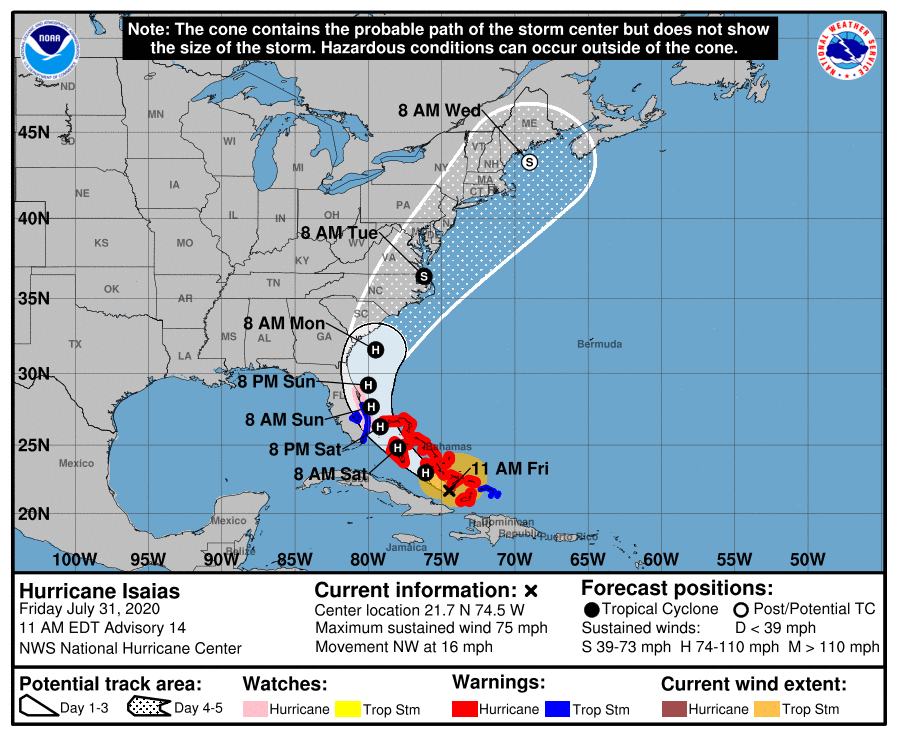 Tropical Storm Warning Issued For South Florida's East Coast - South ...
