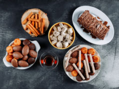 https://www.freepik.com/free-photo/cookies-plates-bowl-with-roulade-waffles-top-view-black-textured_7711624.htm