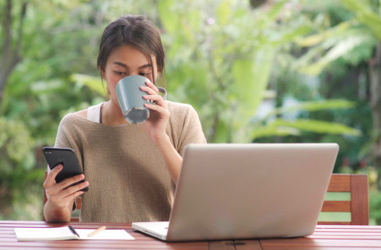 https://www.freepik.com/free-photo/freelance-asian-woman-working-home-business-female-working-laptop-using-mobile-phone-drinking-coffee-sitting-table-garden-morning_5820701.htm