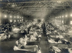 https://en.wikipedia.org/wiki/Spanish_flu#/media/File:Emergency_hospital_during_Influenza_epidemic,_Camp_Funston,_Kansas_-_NCP_1603.jpg
