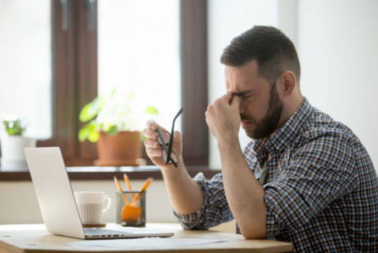 https://www.freepik.com/free-photo/stressed-male-massaging-nose-bridge-suffering-from-headache_3938187.htm#page=1&query=computer%20eye%20strain&position=31